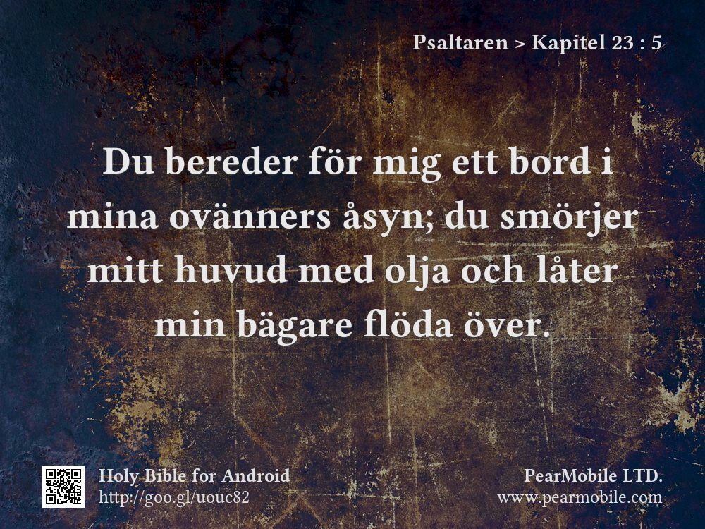 Psaltaren, Kapitel 23:5